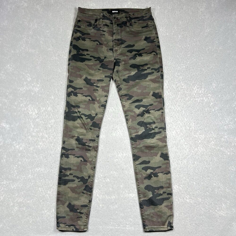 Hudson Barbara Super Skinny Jeans Women’s 27 Camo Dark Wash High Waisted